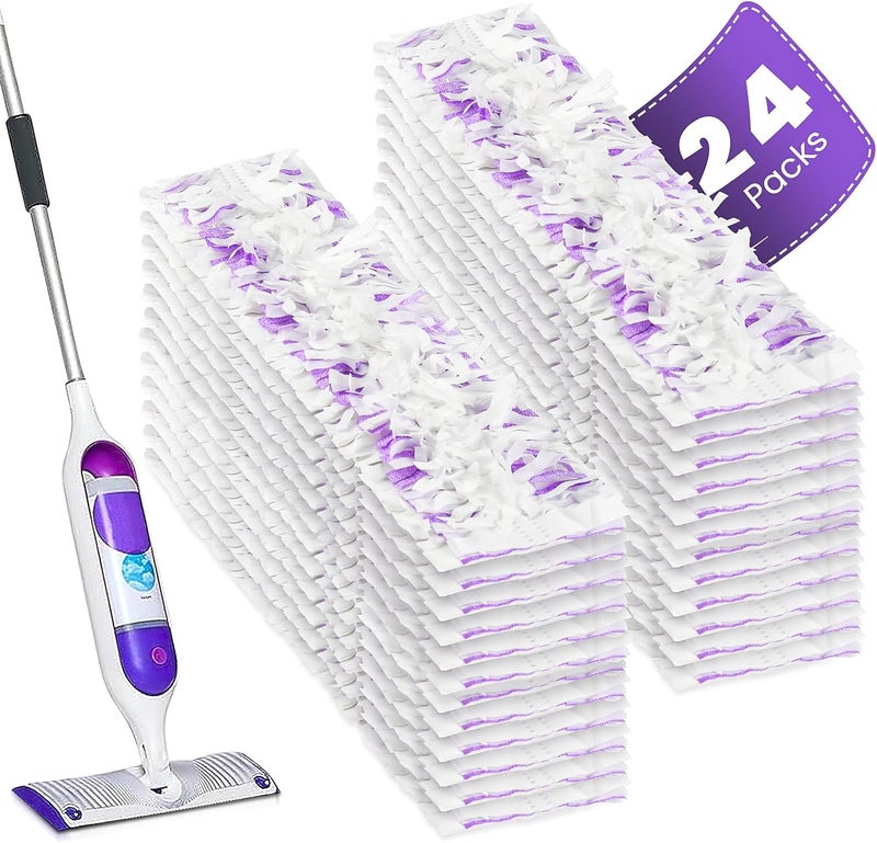 Chyodi Store 24 Pack Disposable Power Mop Pads Refills Compatible with Swiffer Power Mop Multi-Surface Replacement Mopping Refills Pads for All Hard Floor Cleaning - Image 1
